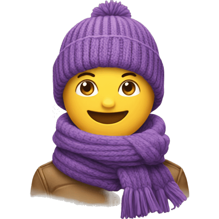 emoji beanie and scarf emoji