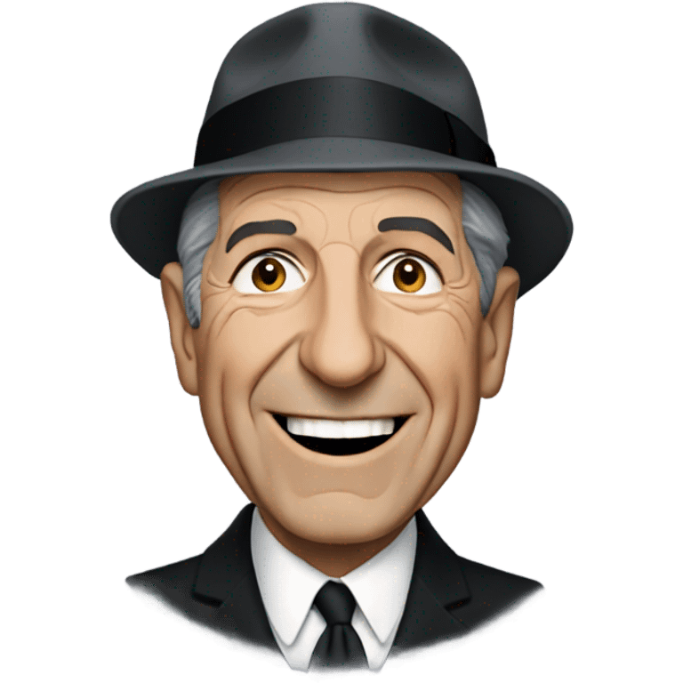 Leonard cohen smiling emoji