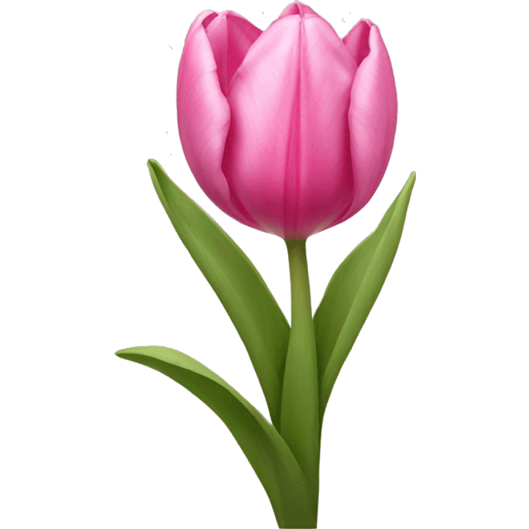 Pink tulip emoji