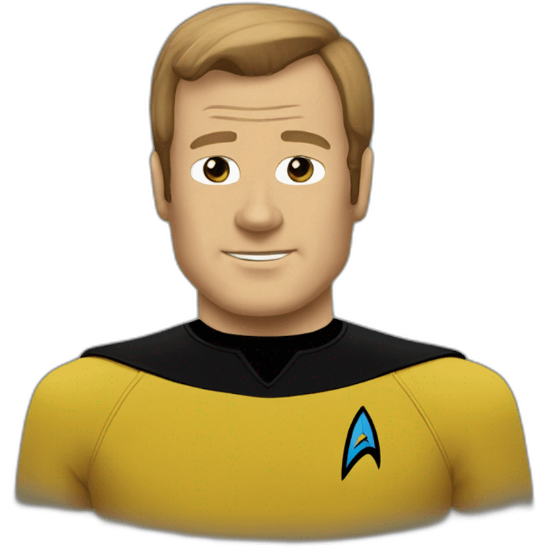 Captain Kirk star trek emoji