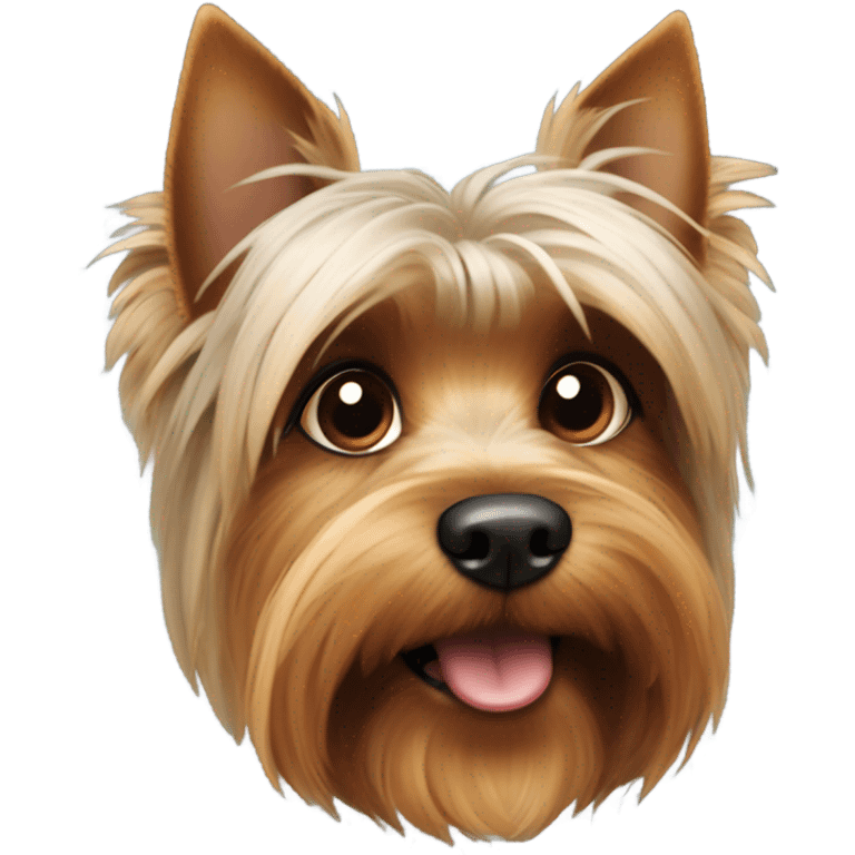 biver-yorkshire terrier with brown nose emoji