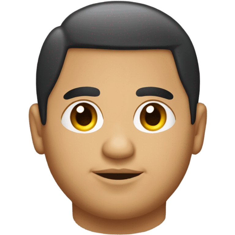 Chubby Hispanic guy in a very small car emoji