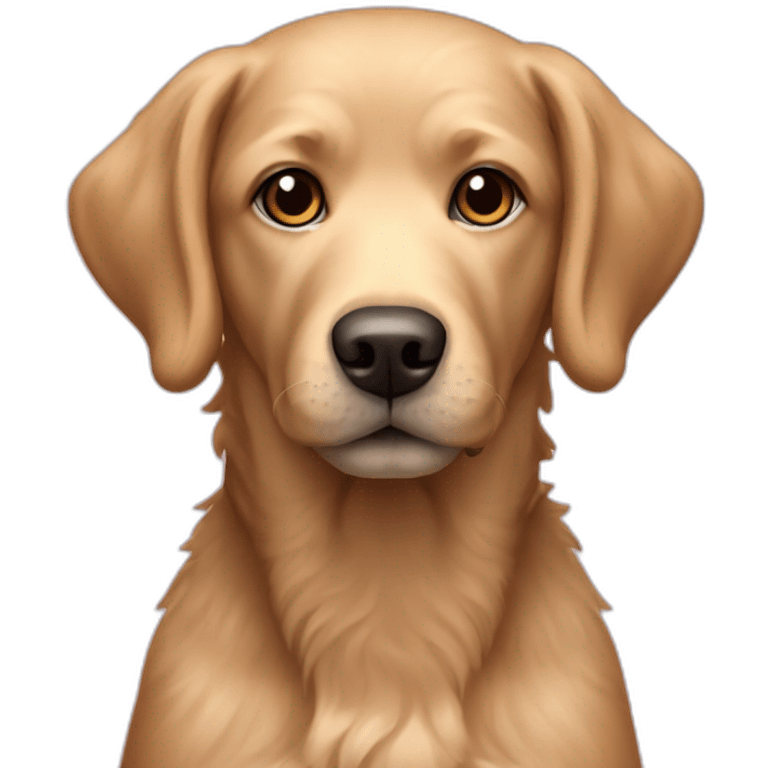 Labrador poodle mix emoji