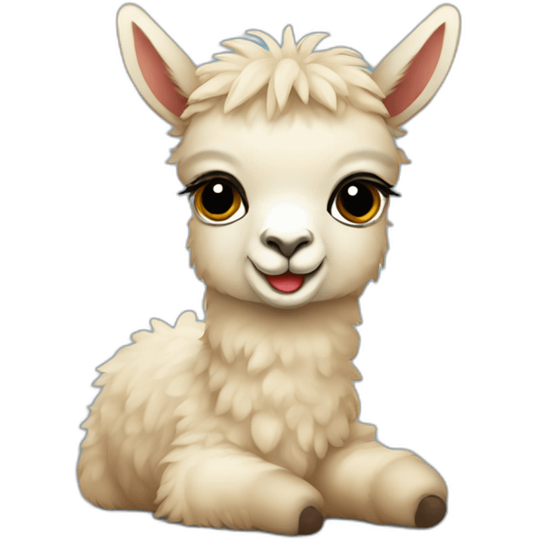 baby llama spanish flag emoji