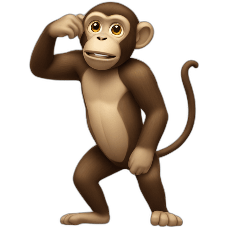 Monkey farting emoji