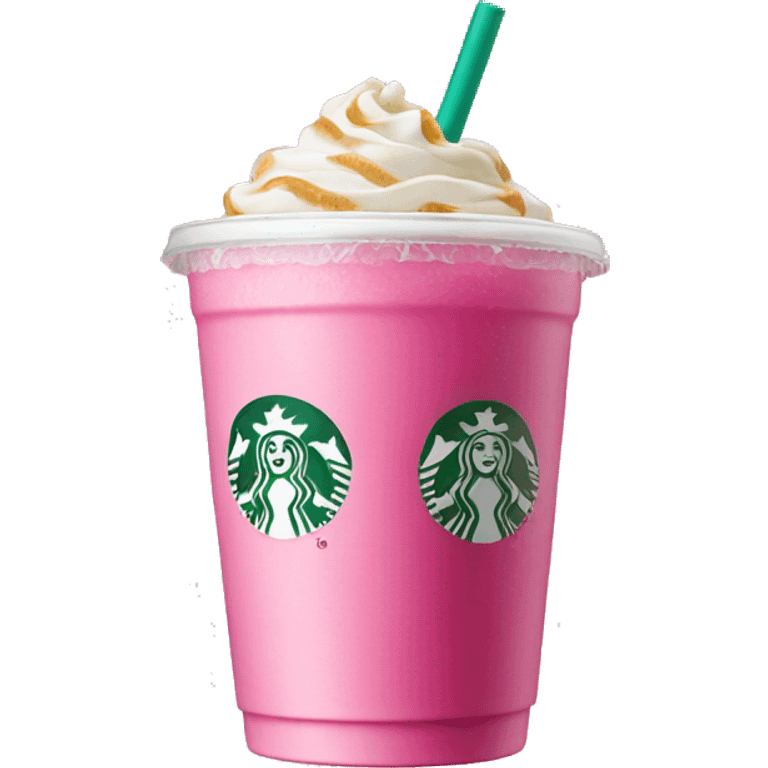 Starbucks pink drink emoji