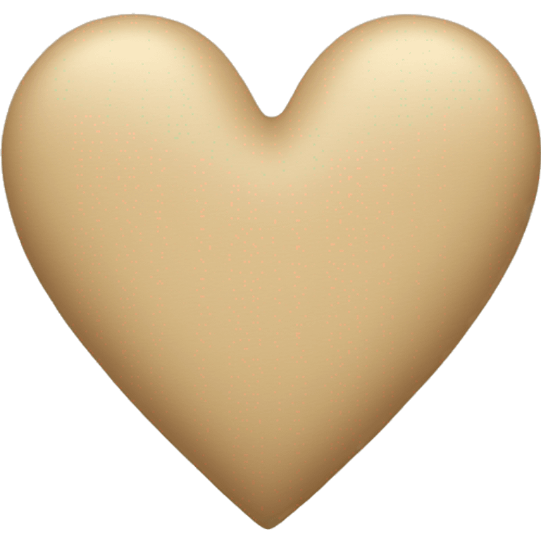 Beige heart emoji