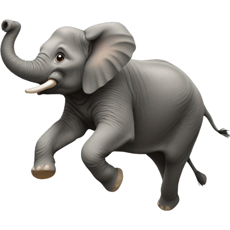 Elephant jumping  emoji