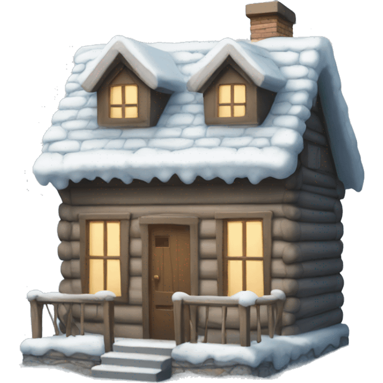 winter house emoji