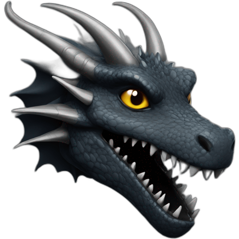 Dragon noir emoji