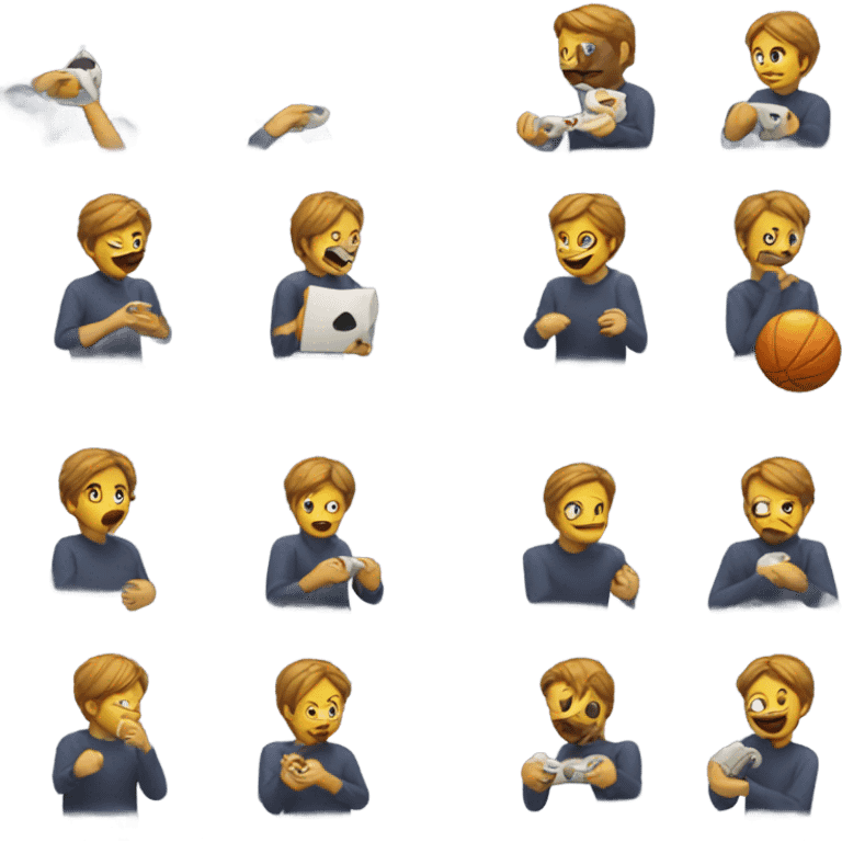 person playing game emoji