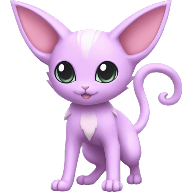 Kawaii Mew-Espeon-Pokémon full body emoji