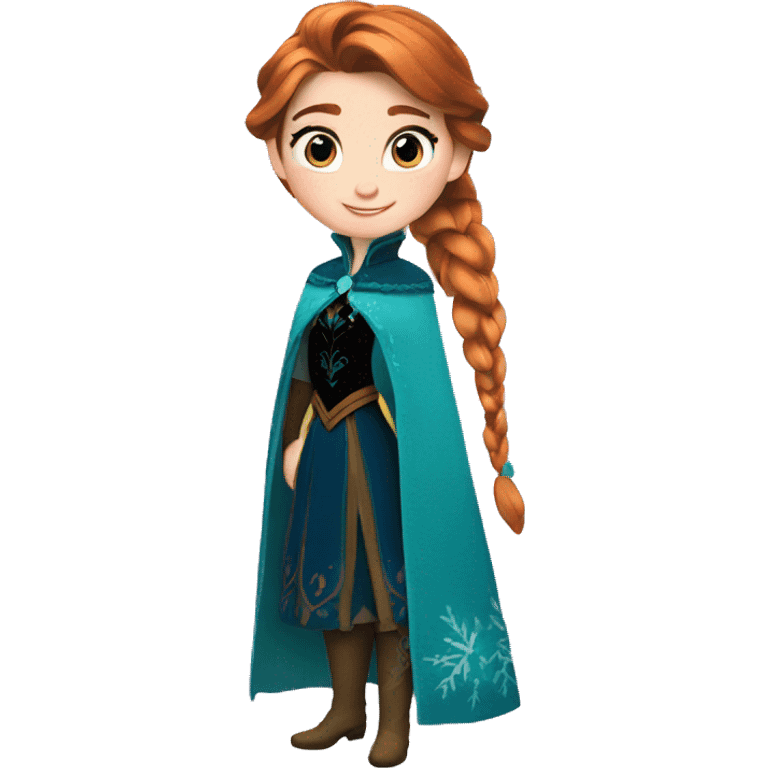 Anna from Frozen emoji