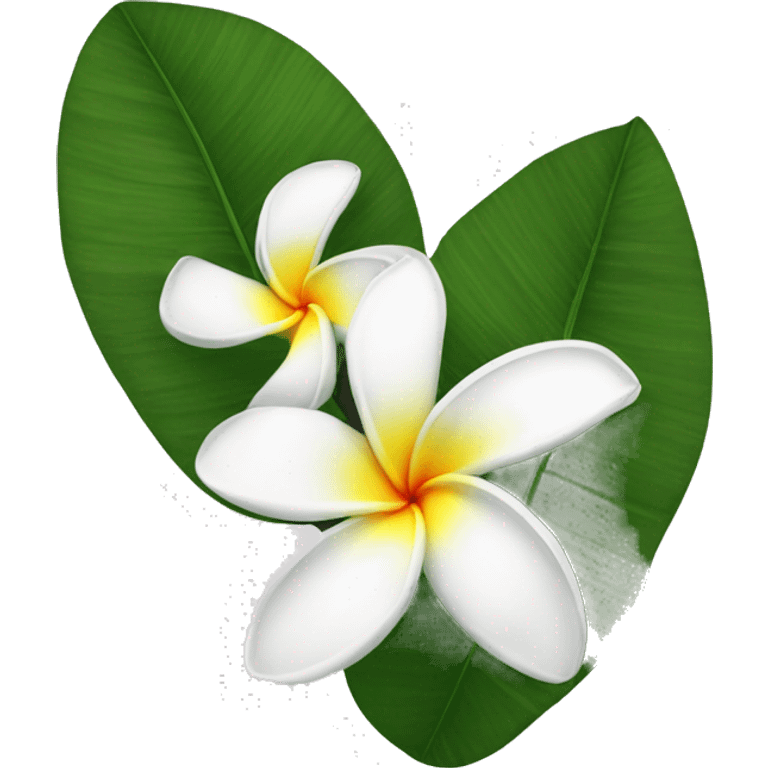 white plumeria emoji