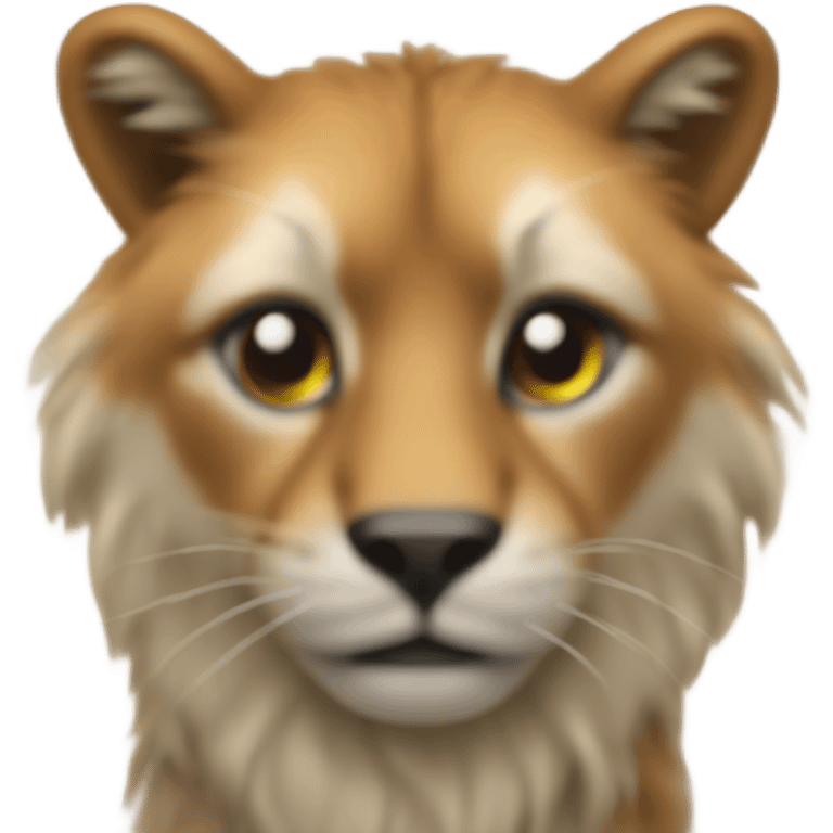 animal focus in blurred setting with teara  emoji