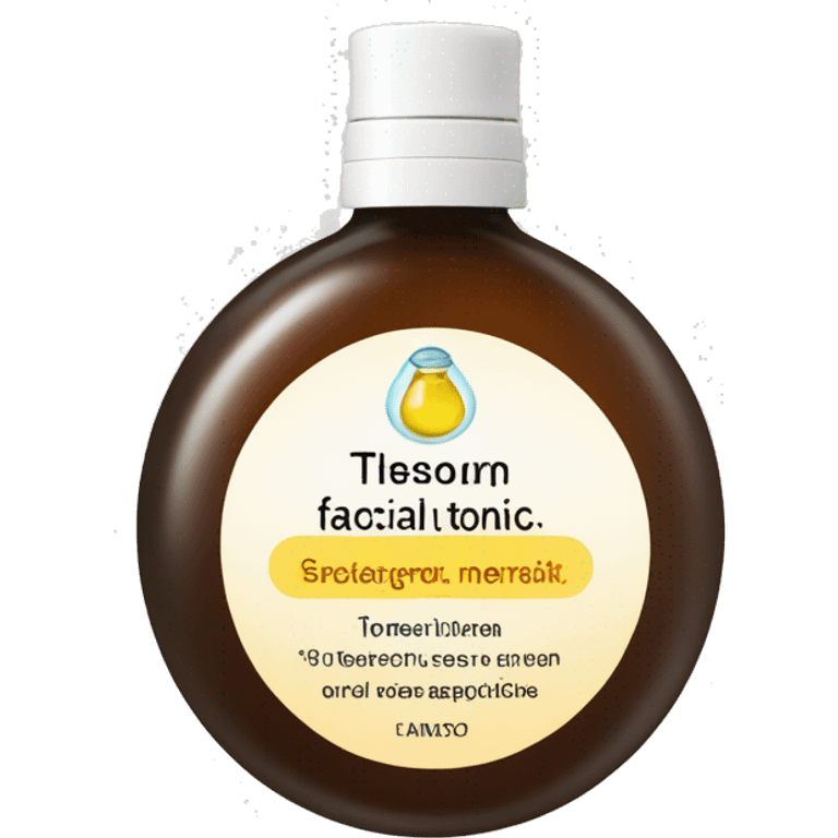 facial tonic with label emoji