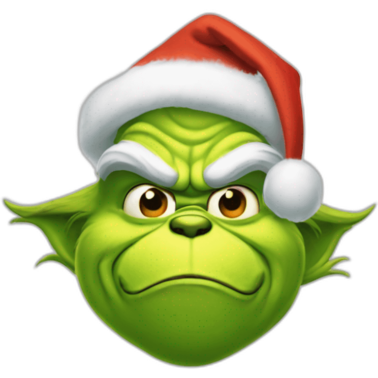 el Grinch navideño emoji