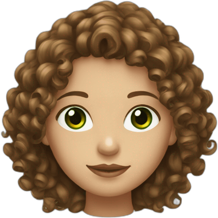 curly-long-brown-hair-girl-with-green-eyes emoji