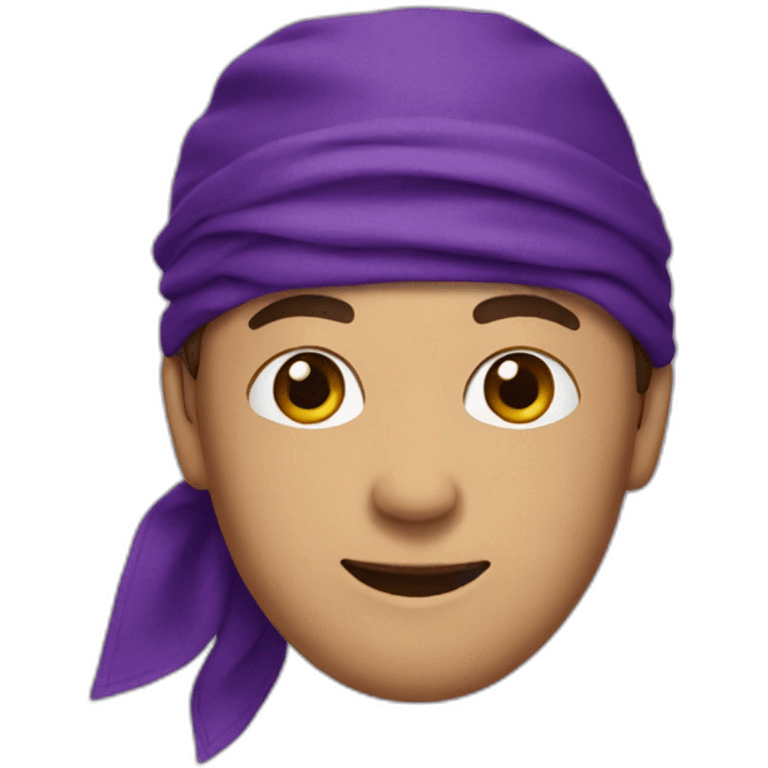 Purple bandanna  emoji