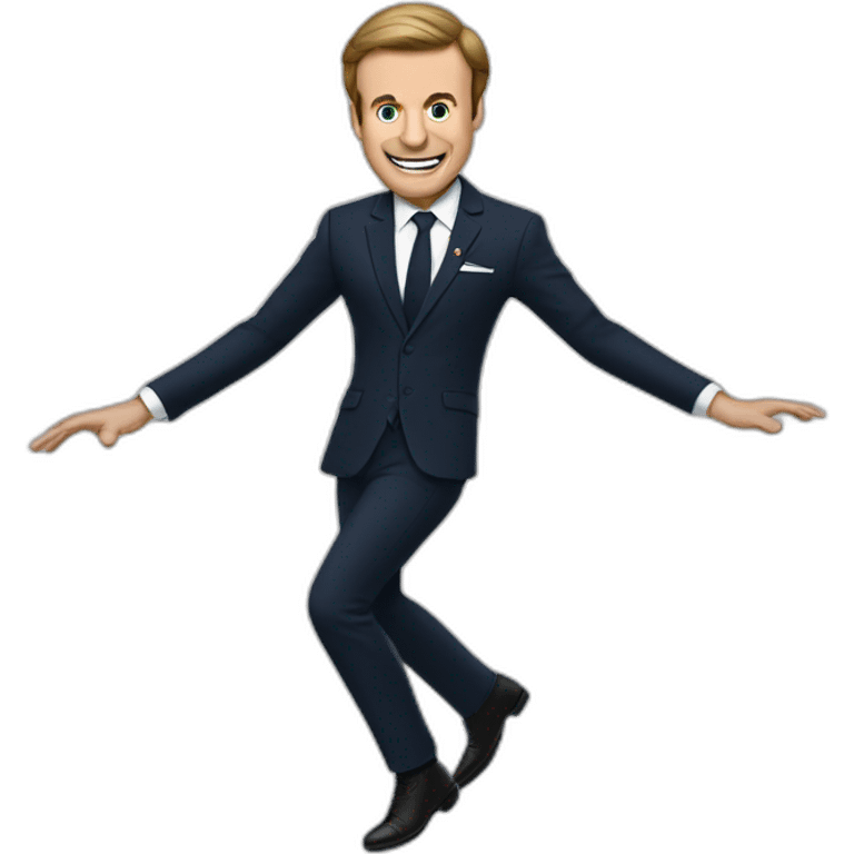 Macron Floss dance emoji