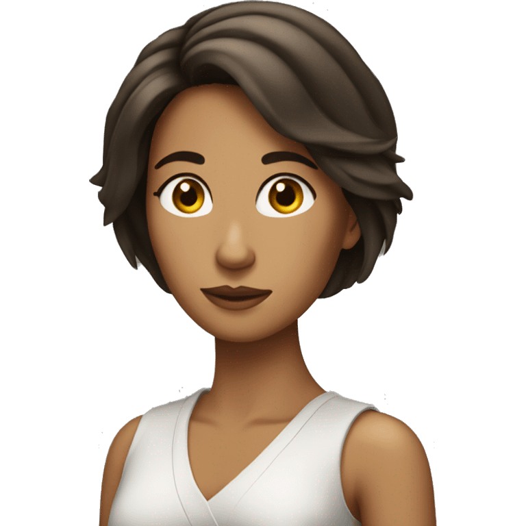 Femme brune emoji