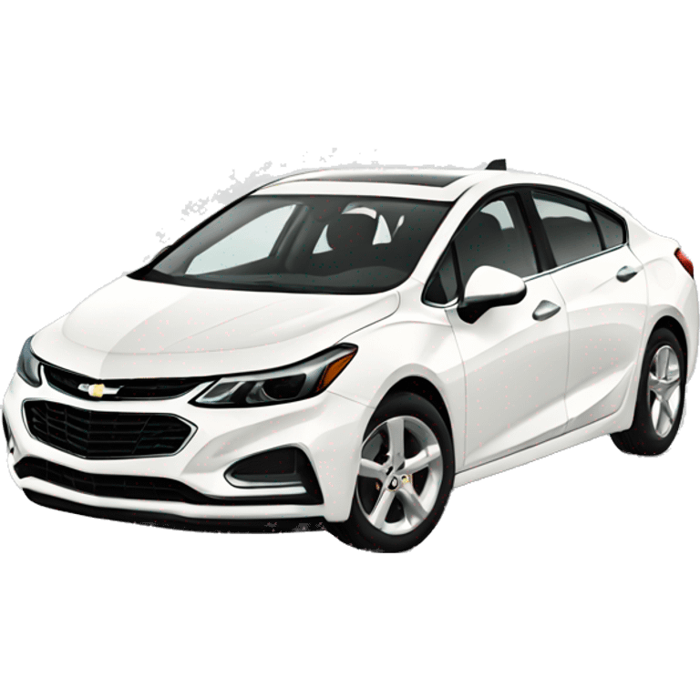 White Chevrolet cruze car emoji