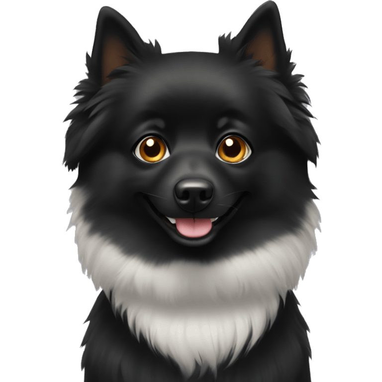 black spitz emoji