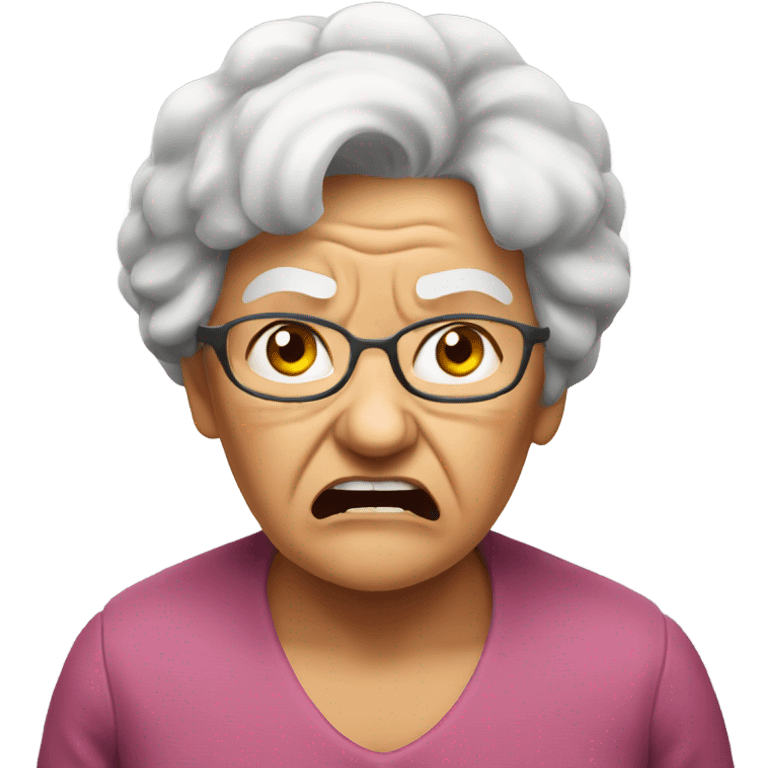 angry grandma emoji