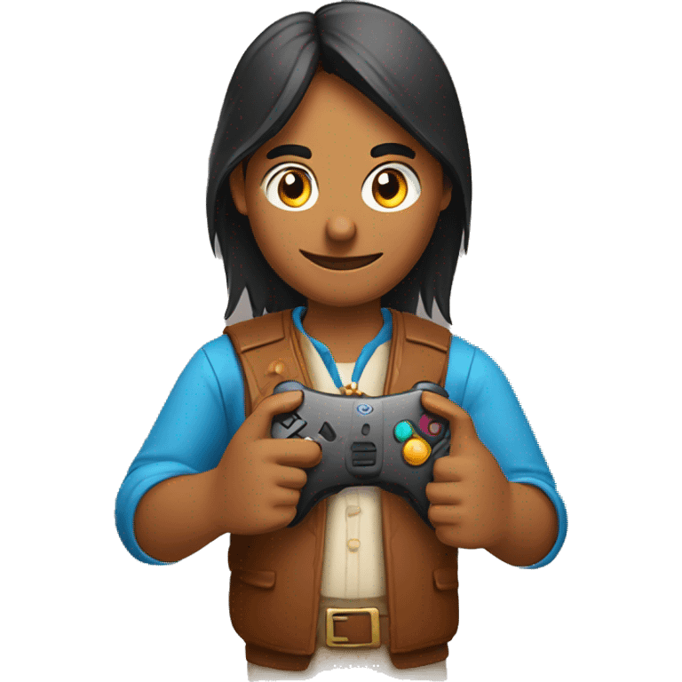 Indian with a gaming controller  emoji