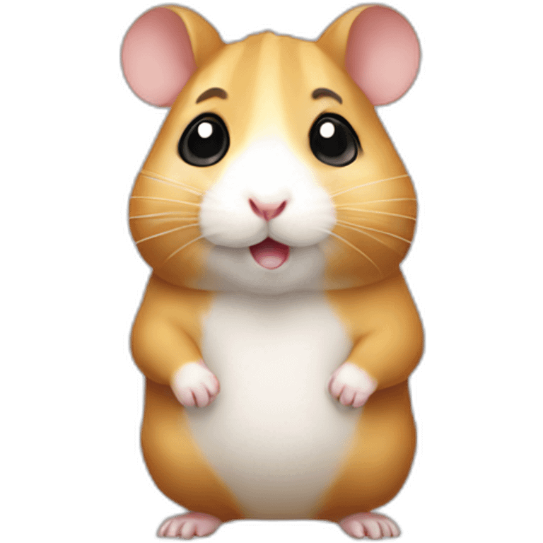 cartoon full body hamster emoji