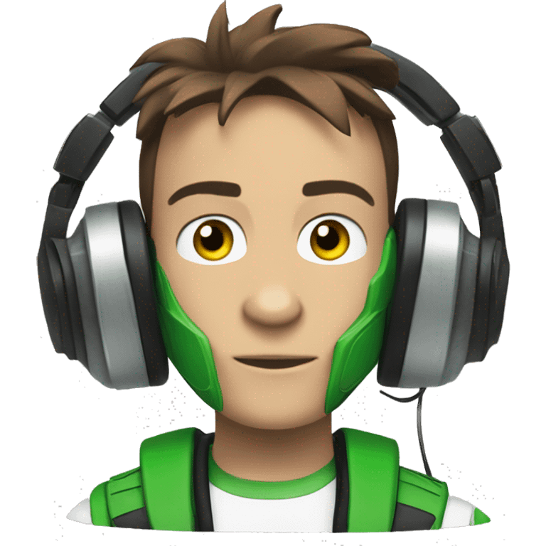 ben 10 in headset  emoji