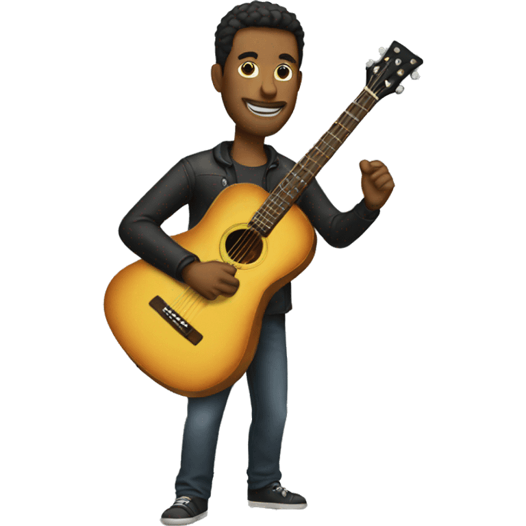 Man with a guitar emoji