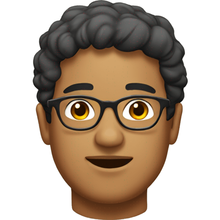 hispanic person with glasses and rosemary around neck emoji