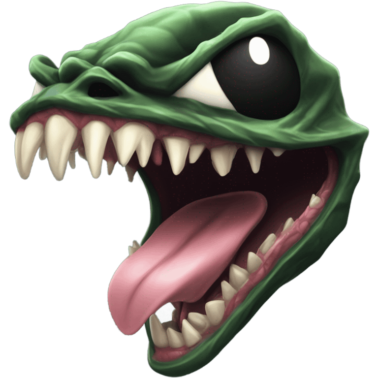 Venom head tongue emoji