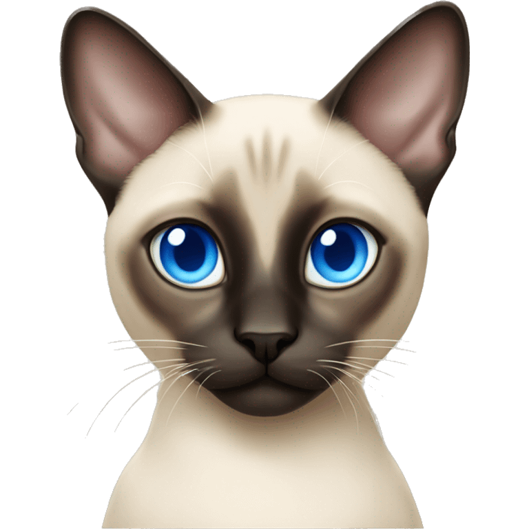 siamese cat blue eyes emoji