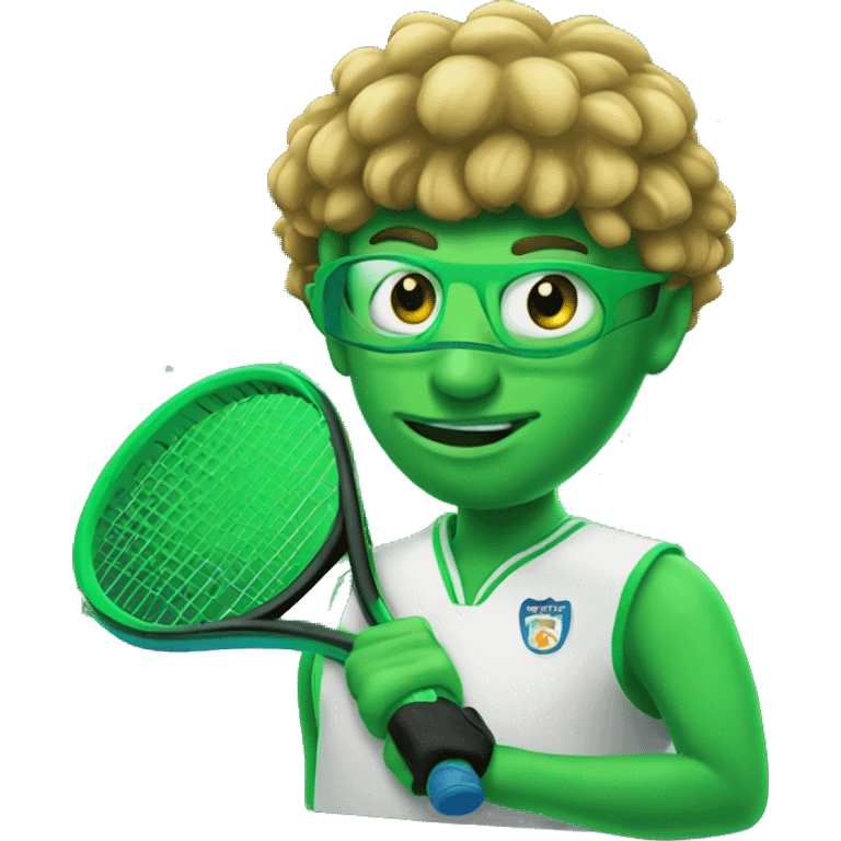 tenis green on space  emoji