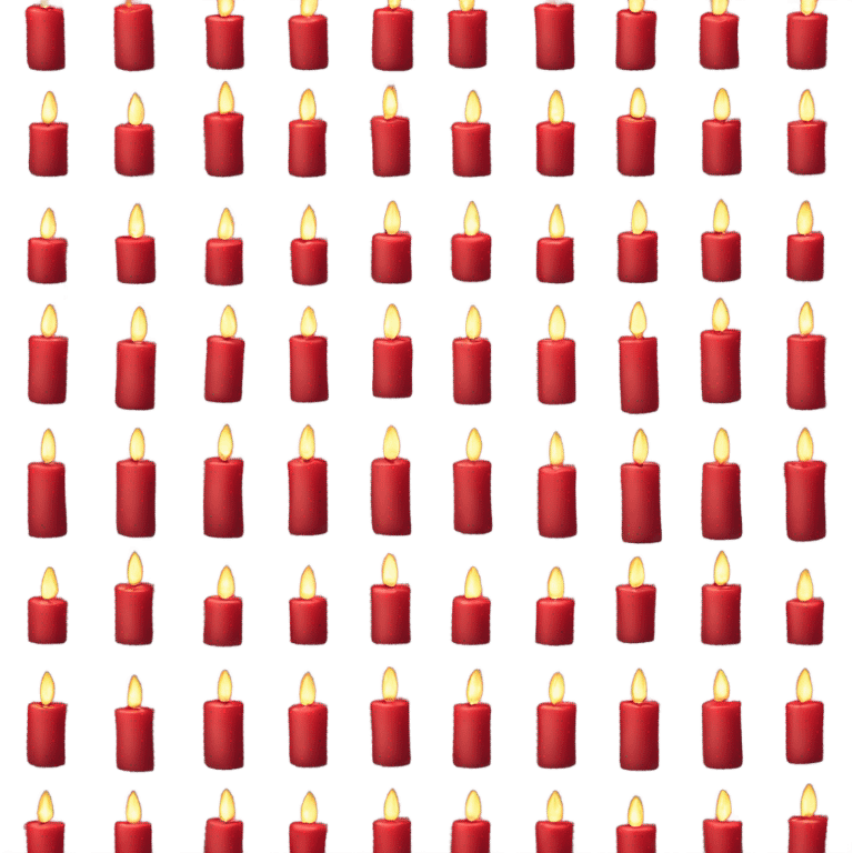 Red Christmas candles  Schwibbogen emoji