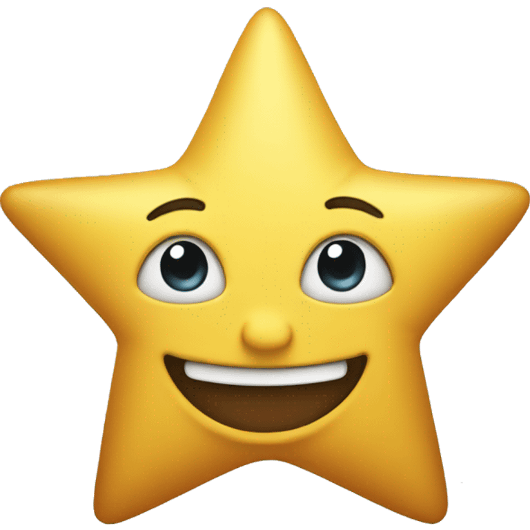 Smiling star emoji