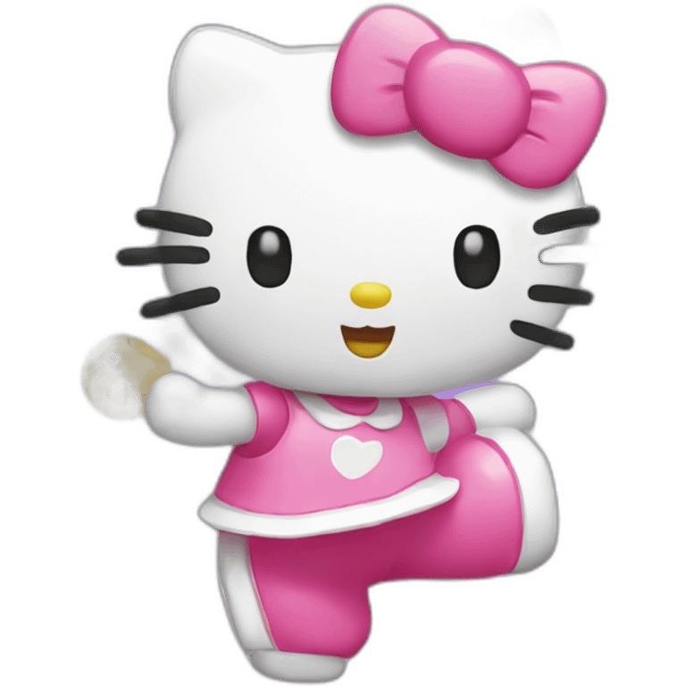 Hello kitty danse emoji