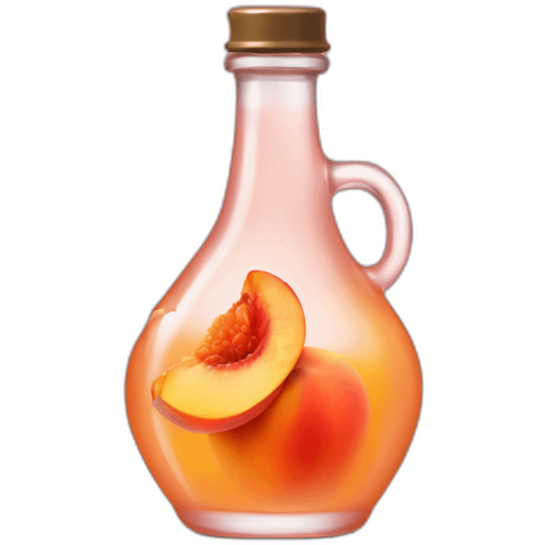 syrup on a peach emoji