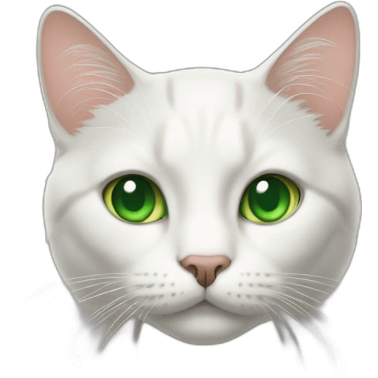 cat with green eyes emoji