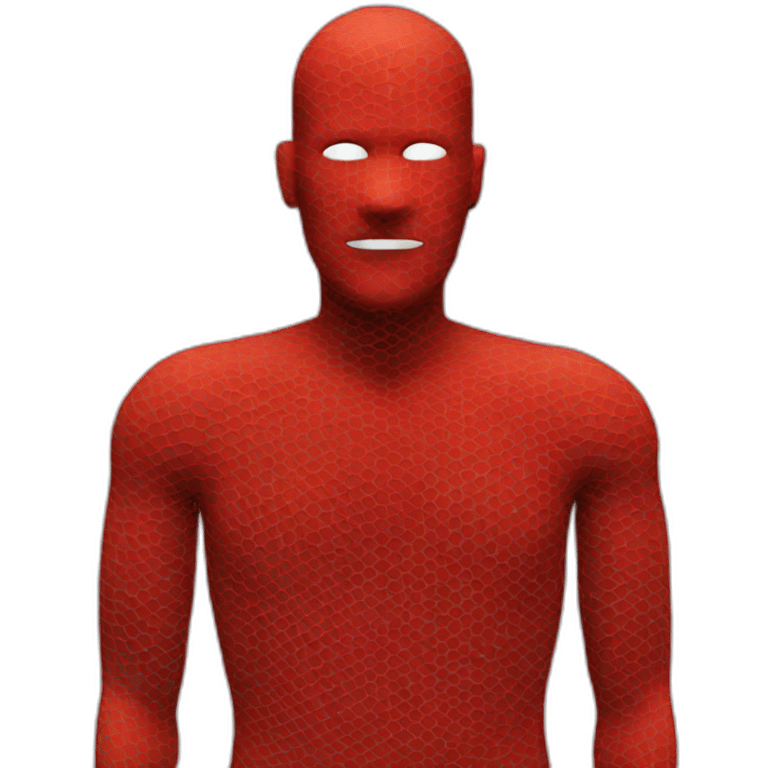 red mesh man emoji