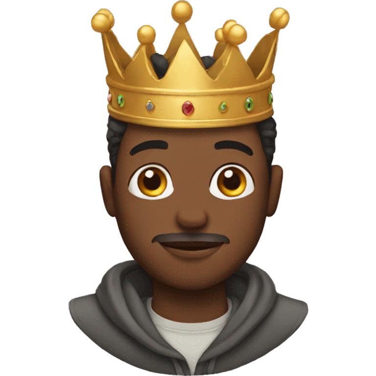 black man with crown  emoji