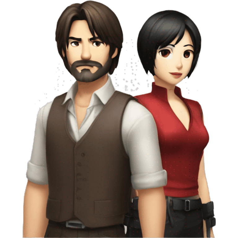 Ada wong and Leon emoji