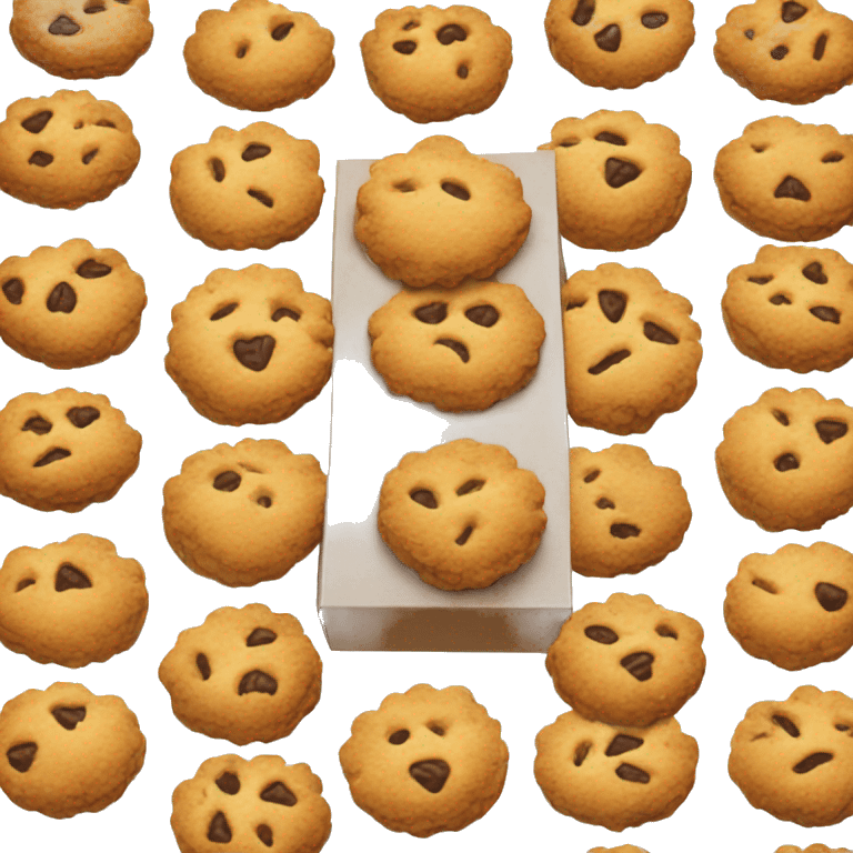 Crumble cookies box emoji