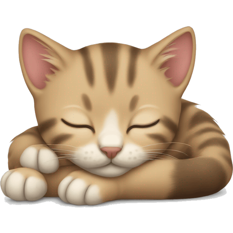 kitten sleeping  emoji