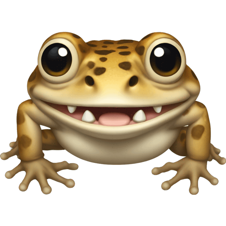 Toad with sharp teeth emoji