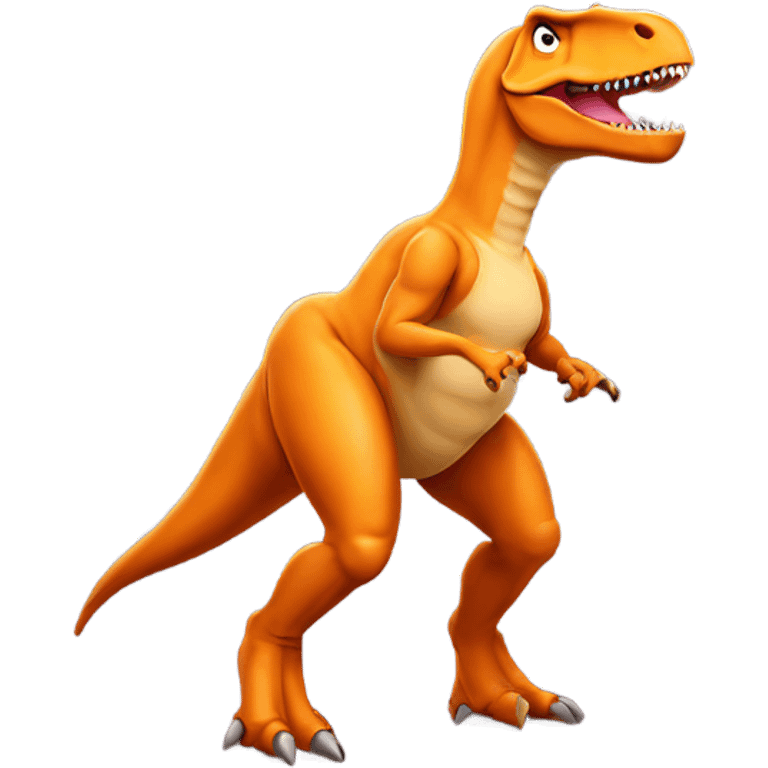 T-Rex wearing a thong emoji