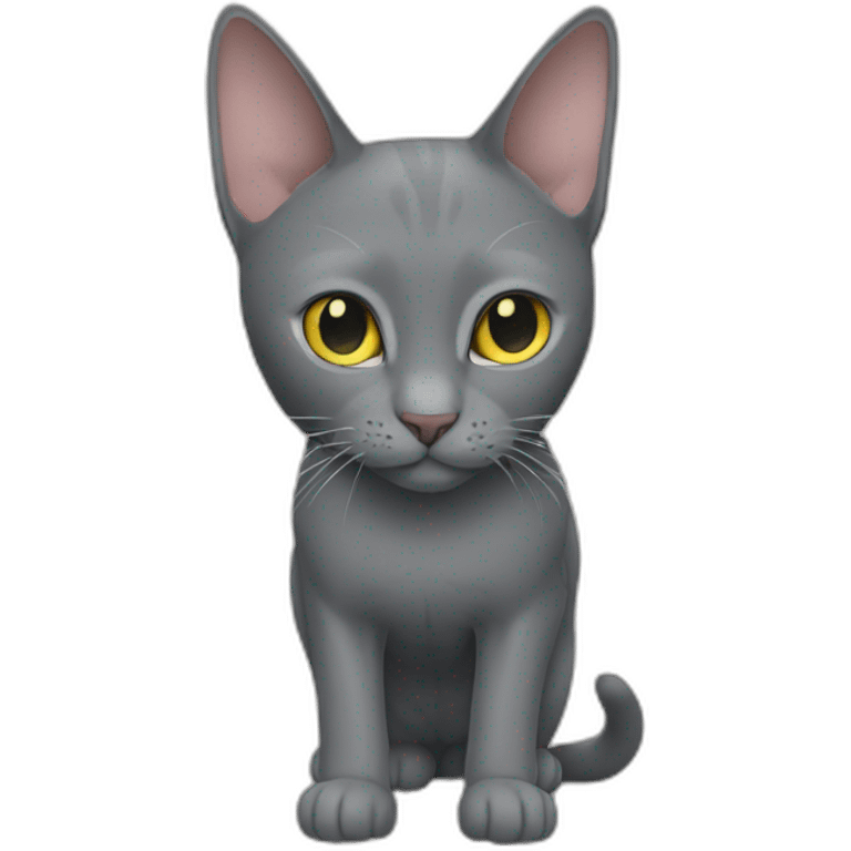 Korat Cat Full Body emoji