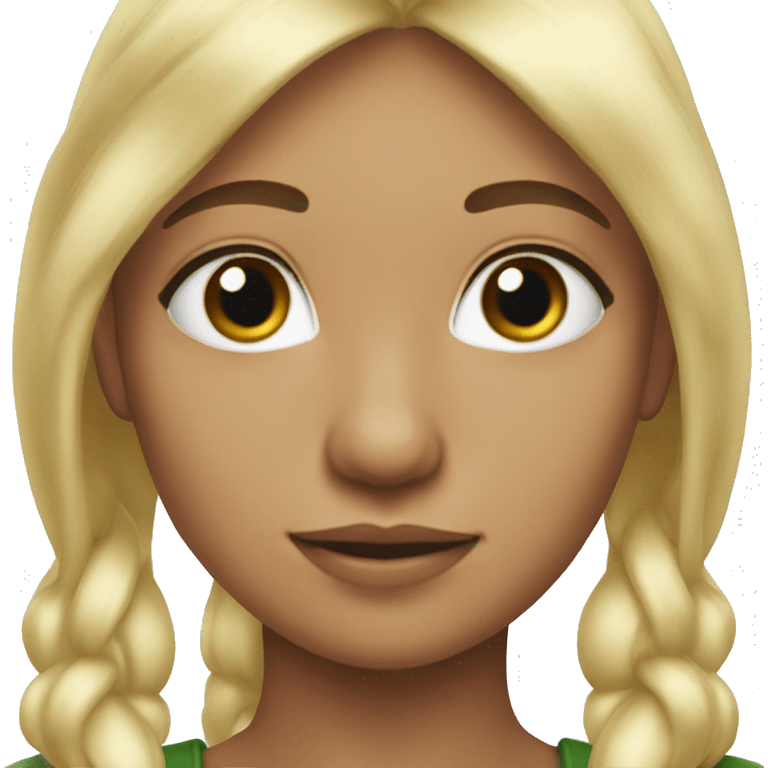 an elf girl blonde hair emoji